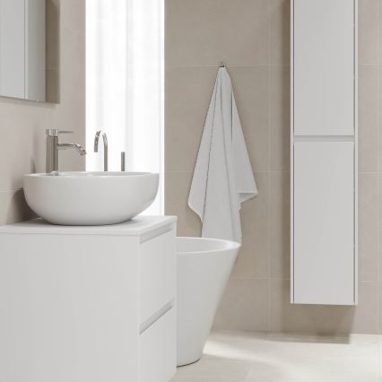 Badezimmerschrank TRONDHEIM 35x174x30 cm weiß