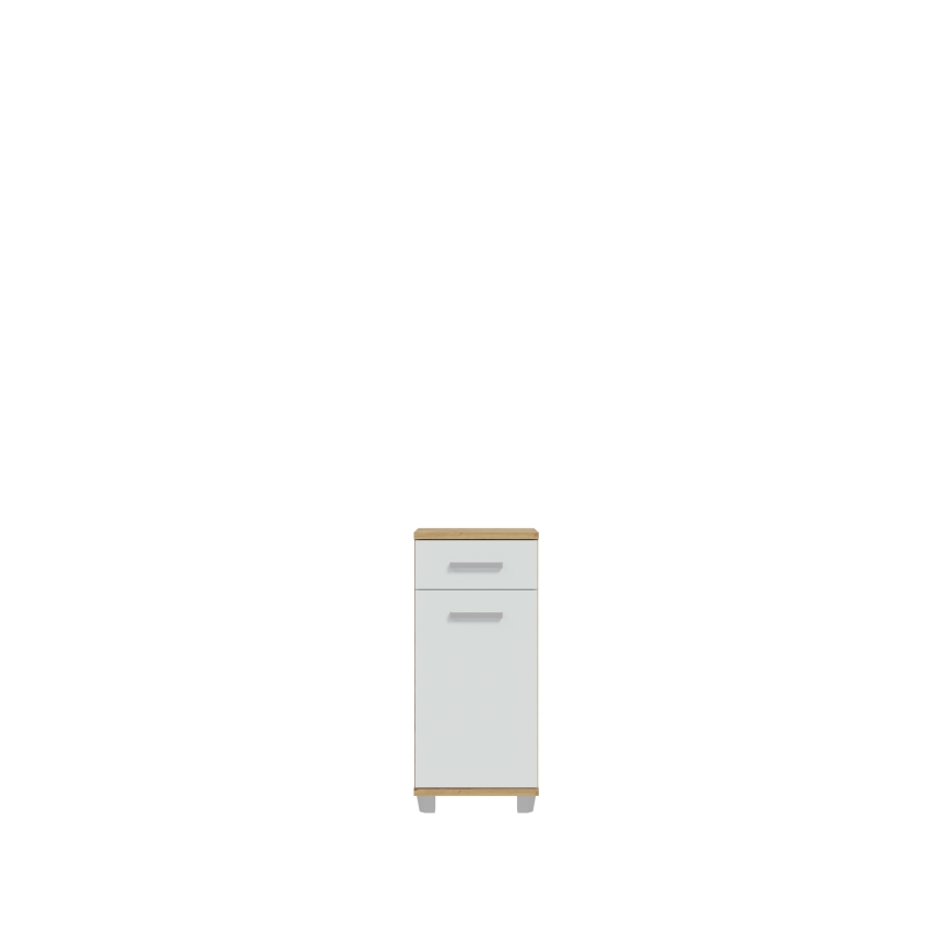 Badezimmerschrank VENOM grau/Artisan-Eiche
