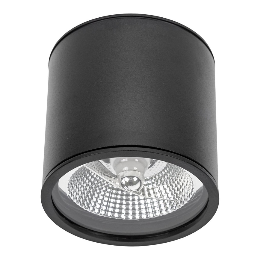 Badezimmerstrahler CHLOE AR111 1xGU10/12W/230V IP65 rund schwarz