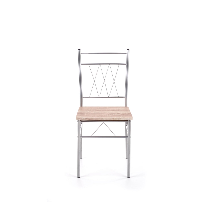 Balkon-Set LANCE 82x50 cm Metall/Sonoma-Eiche