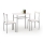 Balkon-Set LANCE, Metall/Weiß