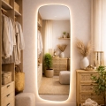Baltica Design - Badezimmer-Wandspiegel mit integrierter LED-Beleuchtung STONE CALM LED/15W/230V 4500K 155x50 cm IP65