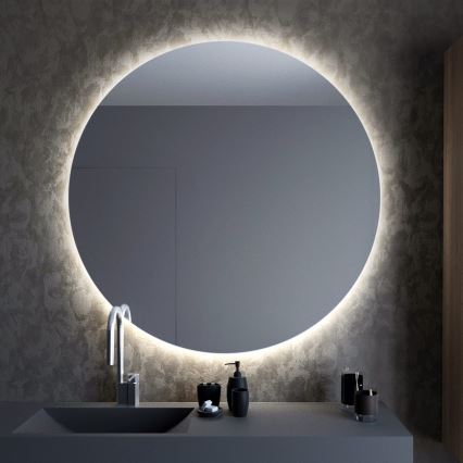 Baltica Design - LED-Badezimmer-Wandspiegel mit Hintergrundbeleuchtung BRIGHT LED/15W/230V 4500K Ø 100 cm IP65