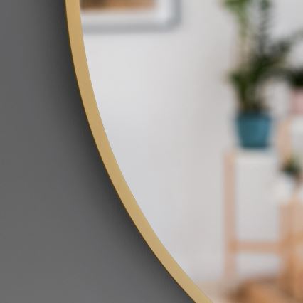 Baltica Design - Wandspiegel TINY BORDER Ø 60 cm goldfarben