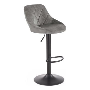 Barhocker 106x47 cm grau/schwarz
