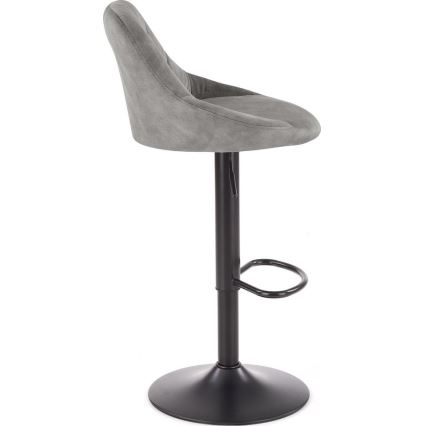 Barhocker 106x47 cm grau/schwarz