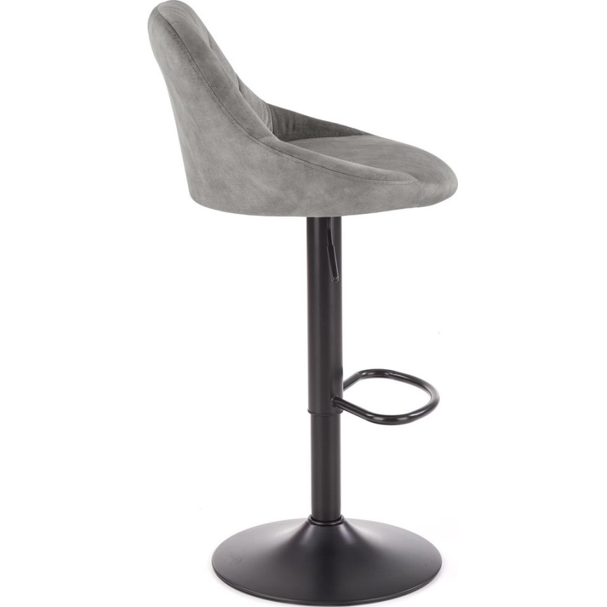 Barhocker 106x47 cm grau/schwarz