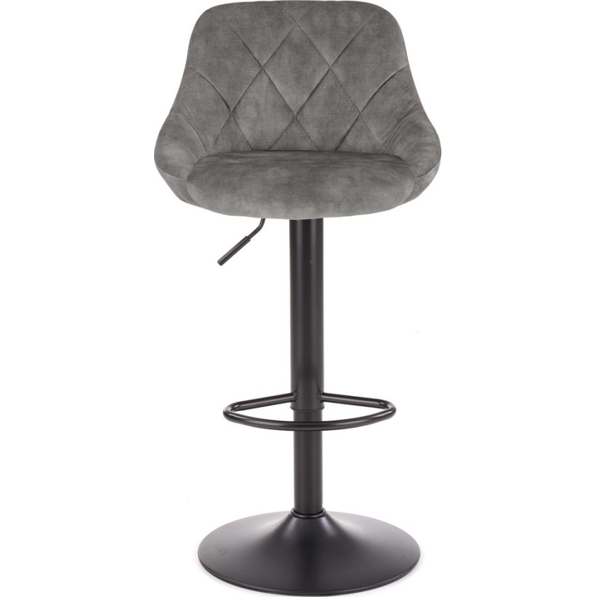 Barhocker 106x47 cm grau/schwarz