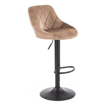 Barhocker 106x47 cm schwarz/braun