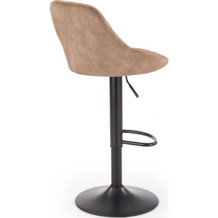 Barhocker 106x47 cm schwarz/braun