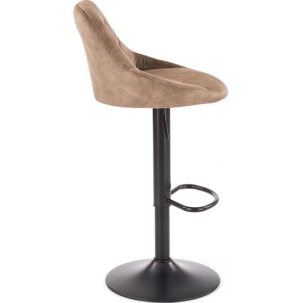 Barhocker 106x47 cm schwarz/braun
