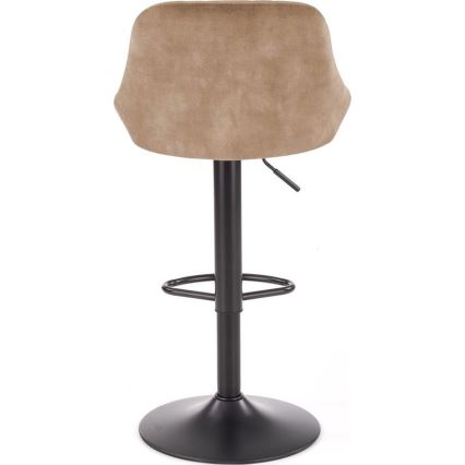 Barhocker 106x47 cm schwarz/braun