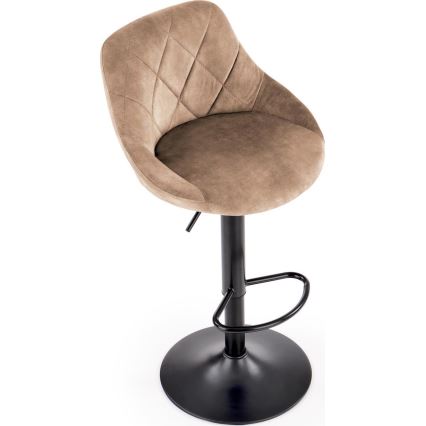 Barhocker 106x47 cm schwarz/braun