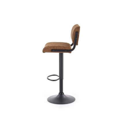 Barhocker 109x46 cm schwarz/braun