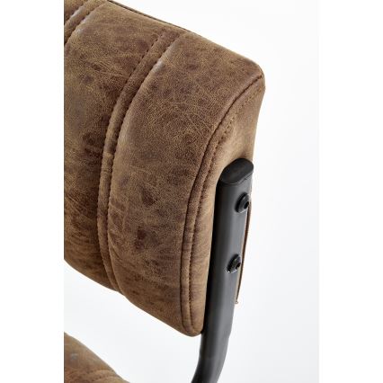 Barhocker 109x46 cm schwarz/braun