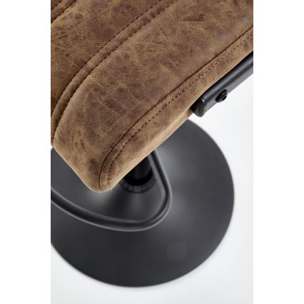 Barhocker 109x46 cm schwarz/braun
