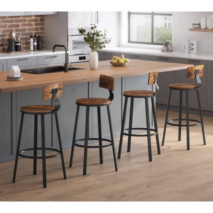 Barhocker AVEN braun/schwarz