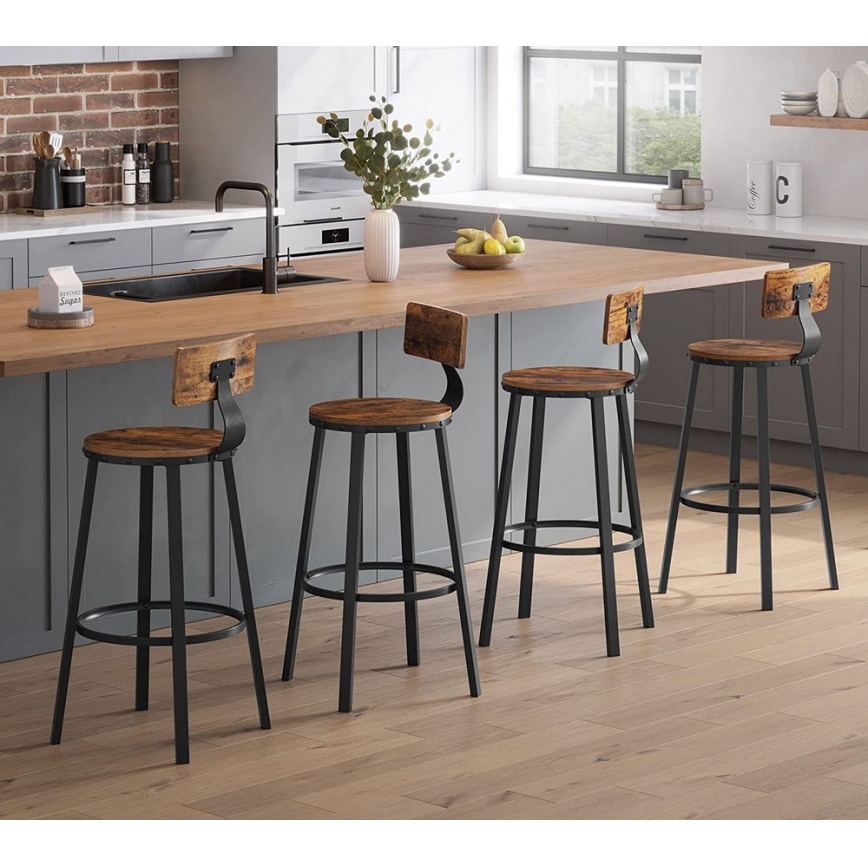 Barhocker AVEN braun/schwarz