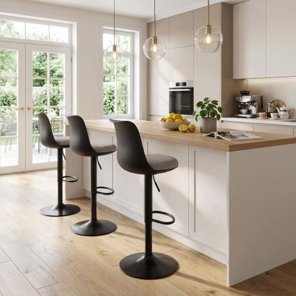 Barhocker RENO schwarz/grau