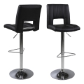Barhocker SERENA 1 Stk. schwarz/matt Chrom