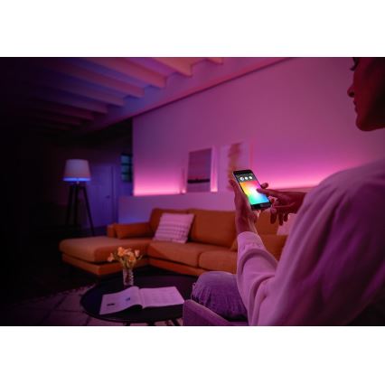 Grundausstattung Philips Hue WHITE AND COLOR AMBIANCE 2xE27/9W/230V 2000-6500K + Anschlussvorrichtung