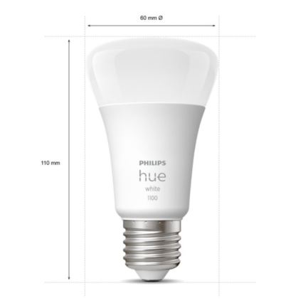 Basis-Set Philips Hue WHITE 2xE27/9,5W 2700K + Verbindungsgerät