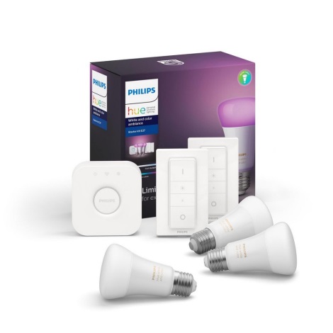 Basis-Set Philips Hue WHITE AND COLOR AMBIANCE 3xE27/9W/230V 2000-6500K