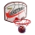 Basketballkorb mit Ball