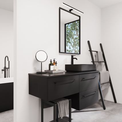 BATH DELUXE 01-060-05-02-00 - Badezimmerspiegel BORGSTED 60x80 cm schwarz