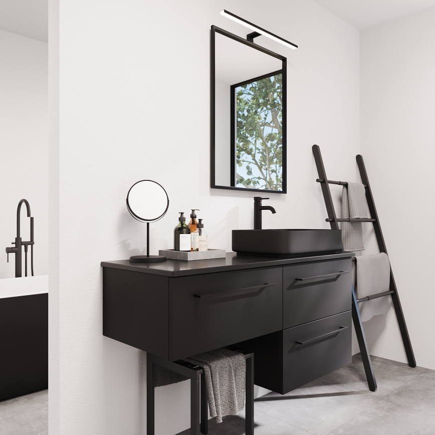 BATH DELUXE 01-060-05-02-00 - Badezimmerspiegel BORGSTED 60x80 cm schwarz