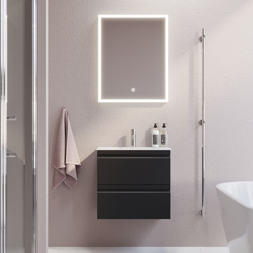 BATH DELUXE 01-060-07-58-00 - LED-Badezimmerspiegel mit Hintergrundbeleuchtung FORNAES LED/14,3W/230V IP44