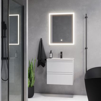 BATH DELUXE 01-060-07-58-00 - LED-Badezimmerspiegel mit Hintergrundbeleuchtung FORNAES LED/14,3W/230V IP44