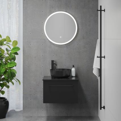 BATH DELUXE 01-060-08-58-00 - LED-Badezimmerspiegel mit Hintergrundbeleuchtung FORNAES LED/10,1W/230V IP44