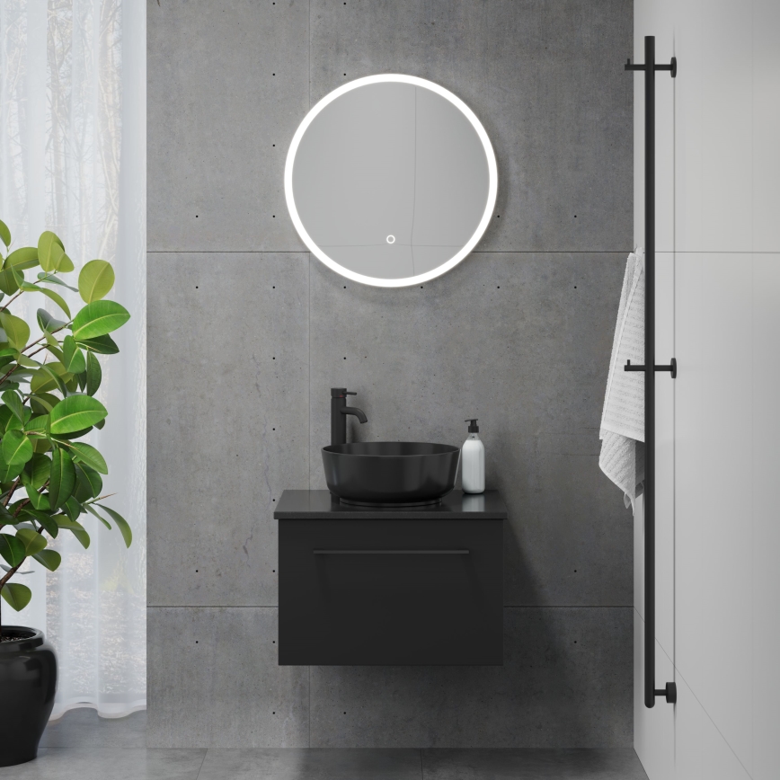 BATH DELUXE 01-060-08-58-00 - LED-Badezimmerspiegel mit Hintergrundbeleuchtung FORNAES LED/10,1W/230V IP44