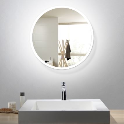 BATH DELUXE 01-060-08-58-00 - LED-Badezimmerspiegel mit Hintergrundbeleuchtung FORNAES LED/10,1W/230V IP44