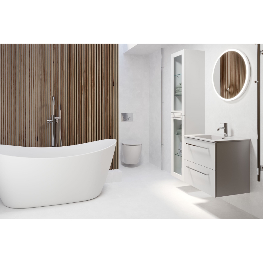 BATH DELUXE 01-060-08-58-00 - LED-Badezimmerspiegel mit Hintergrundbeleuchtung FORNAES LED/10,1W/230V IP44