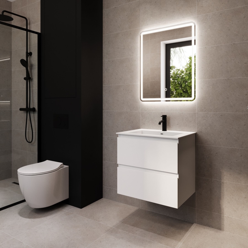 BATH DELUXE 01-060-51-58-00 - LED-Badezimmerspiegel mit Hintergrundbeleuchtung TARS LED/24,8W/230V IP44