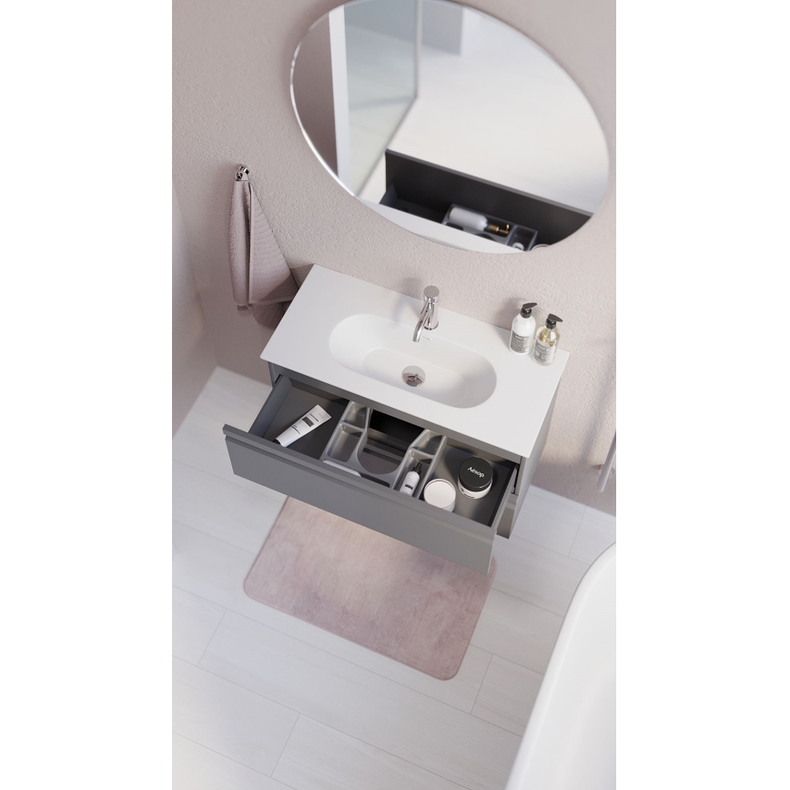 BATH DELUXE 01-080-00-58-00 - Badezimmerspiegel NORDBORG d 80 cm