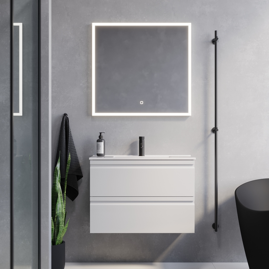 BATH DELUXE 01-080-07-58-00 - LED-Badezimmerspiegel mit Hintergrundbeleuchtung FORNAES LED/15,6W/230V IP44