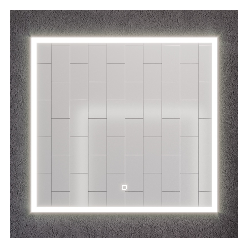BATH DELUXE 01-080-07-58-00 - LED-Badezimmerspiegel mit Hintergrundbeleuchtung FORNAES LED/15,6W/230V IP44