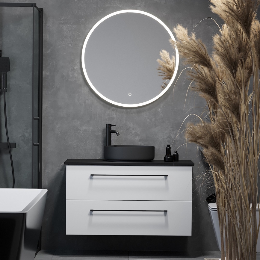 BATH DELUXE 01-080-08-58-00 - LED-Badezimmerspiegel mit Hintergrundbeleuchtung FORNAES LED/13,8W/230V IP44