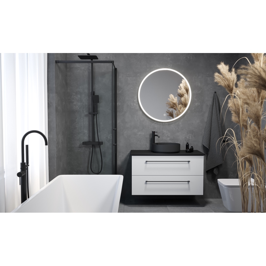 BATH DELUXE 01-080-08-58-00 - LED-Badezimmerspiegel mit Hintergrundbeleuchtung FORNAES LED/13,8W/230V IP44