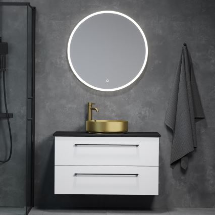 BATH DELUXE 01-080-08-58-00 - LED-Badezimmerspiegel mit Hintergrundbeleuchtung FORNAES LED/13,8W/230V IP44