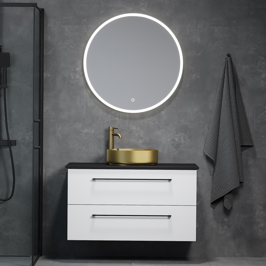BATH DELUXE 01-080-08-58-00 - LED-Badezimmerspiegel mit Hintergrundbeleuchtung FORNAES LED/13,8W/230V IP44