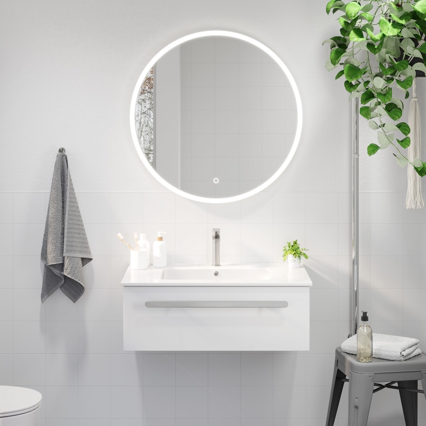 BATH DELUXE 01-080-08-58-00 - LED-Badezimmerspiegel mit Hintergrundbeleuchtung FORNAES LED/13,8W/230V IP44
