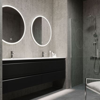BATH DELUXE 01-080-08-58-00 - LED-Badezimmerspiegel mit Hintergrundbeleuchtung FORNAES LED/13,8W/230V IP44
