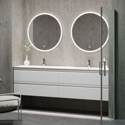 BATH DELUXE 01-080-08-58-00 - LED-Badezimmerspiegel mit Hintergrundbeleuchtung FORNAES LED/13,8W/230V IP44