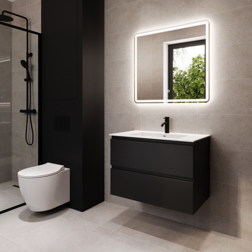 BATH DELUXE 01-080-51-58-00 - LED-Badezimmerspiegel mit Hintergrundbeleuchtung TARS LED/27,2W/230V IP44