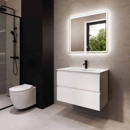 BATH DELUXE 01-080-51-58-00 - LED-Badezimmerspiegel mit Hintergrundbeleuchtung TARS LED/27,2W/230V IP44