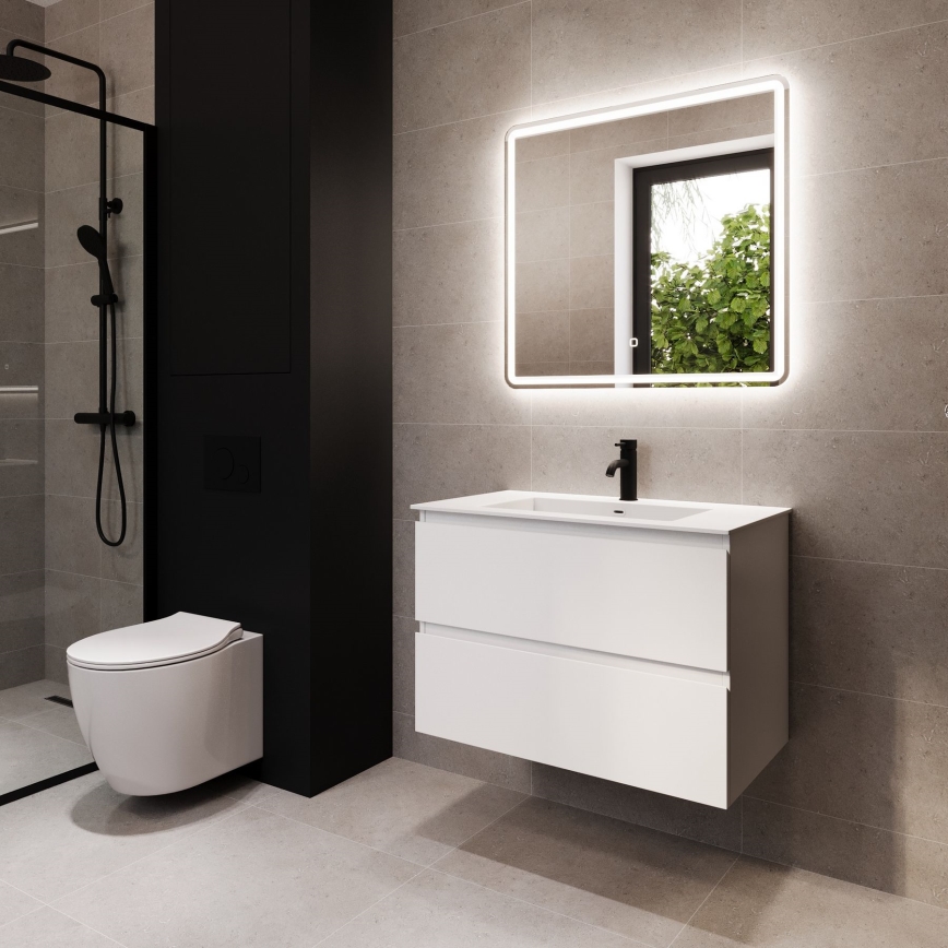 BATH DELUXE 01-080-51-58-00 - LED-Badezimmerspiegel mit Hintergrundbeleuchtung TARS LED/27,2W/230V IP44